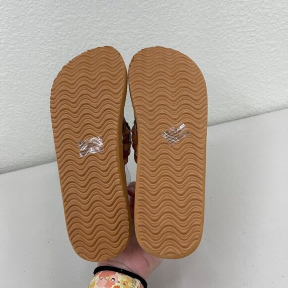 Maurices Leah Cognac Braided Flip Flop Thong Sandals Shoes Womens size 11 M - Picture 8 of 8